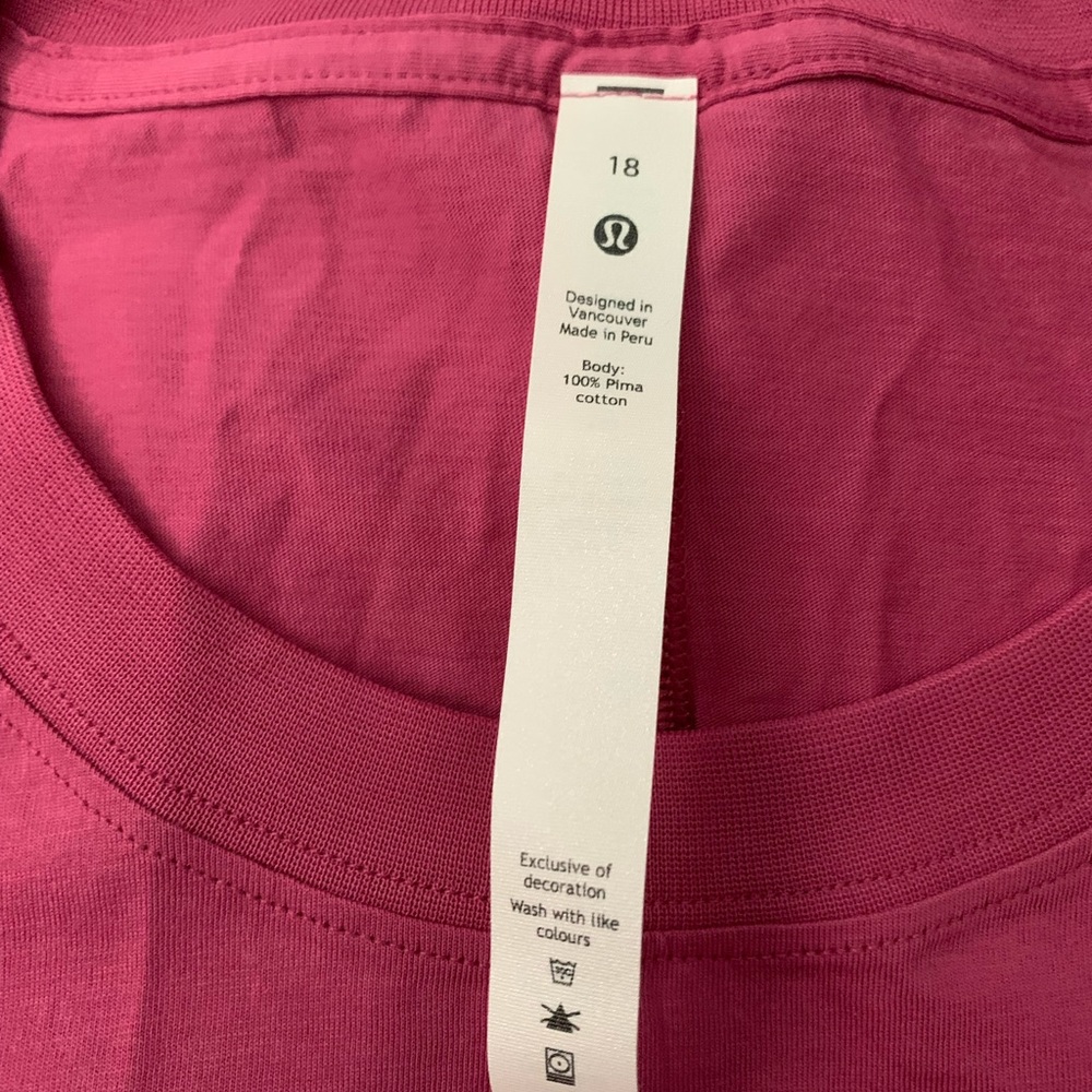 NWT-Lululemon Fuchsia  PINK TANK TOP size 18 -All Yours Tank Top